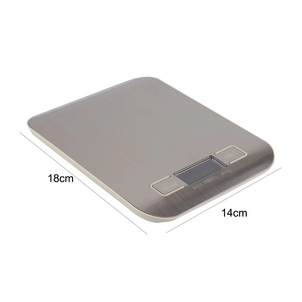 

5/10kg Digital Kitchen Scale, LCD Display 1g/0.1oz Precise Stainless Steel Food Scale for Cooking Baking weighing Electronic