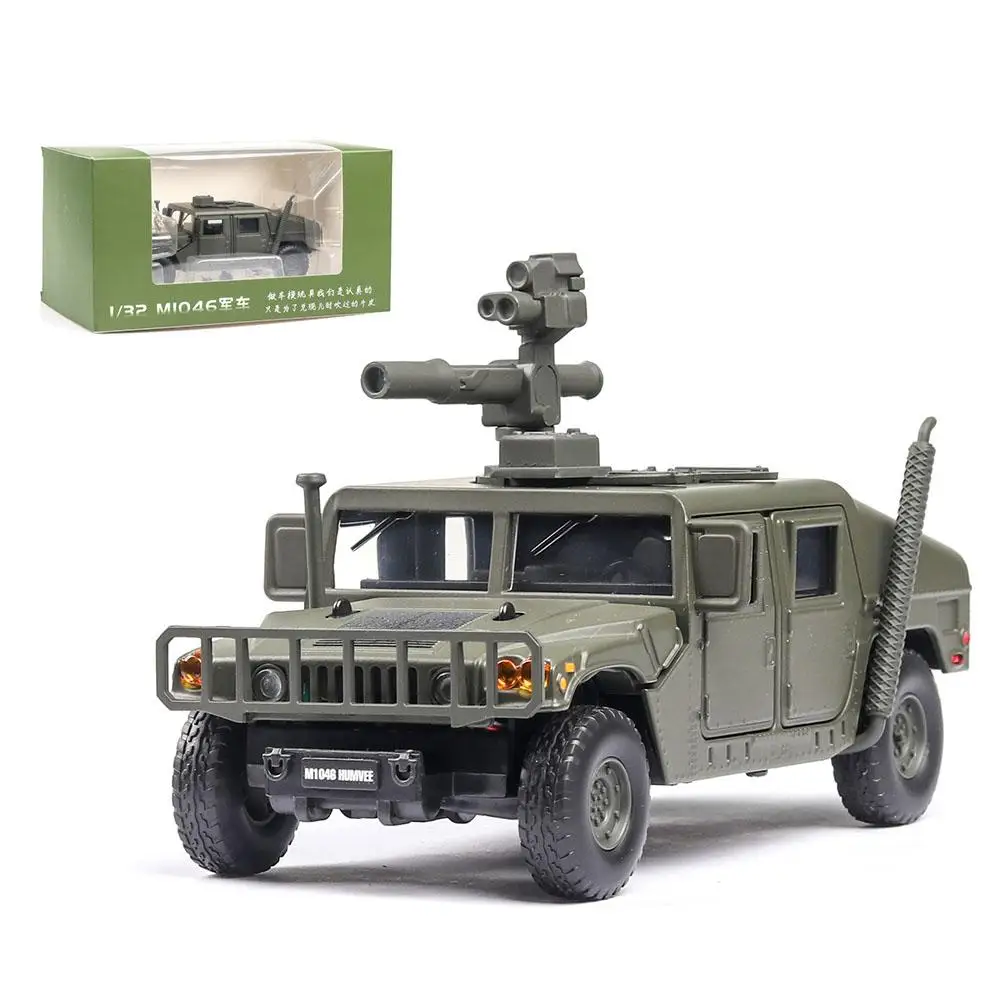 1:32 Military car model Explosion proof Armored vehicle with sound light alloy toy diecast vehicles |