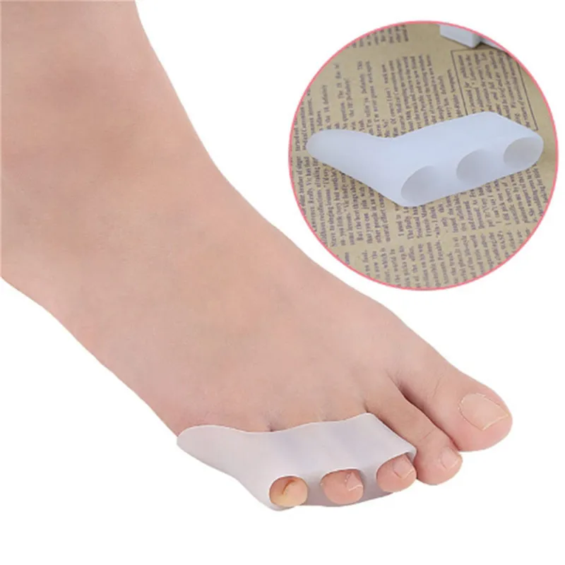 1Pair New Arrivals Double Toe Separator Foot Care 3 Hole Small Orthopedic Protection Pedicure Tools | Красота и здоровье