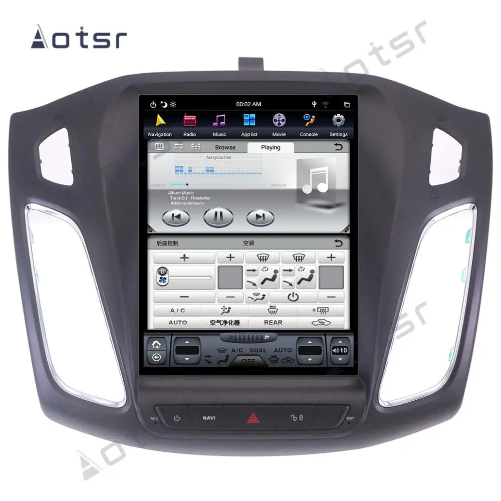 Автомобильный мультимедийный плеер Tesla 10 4 дюйма Android для Ford Focus 2013-2017