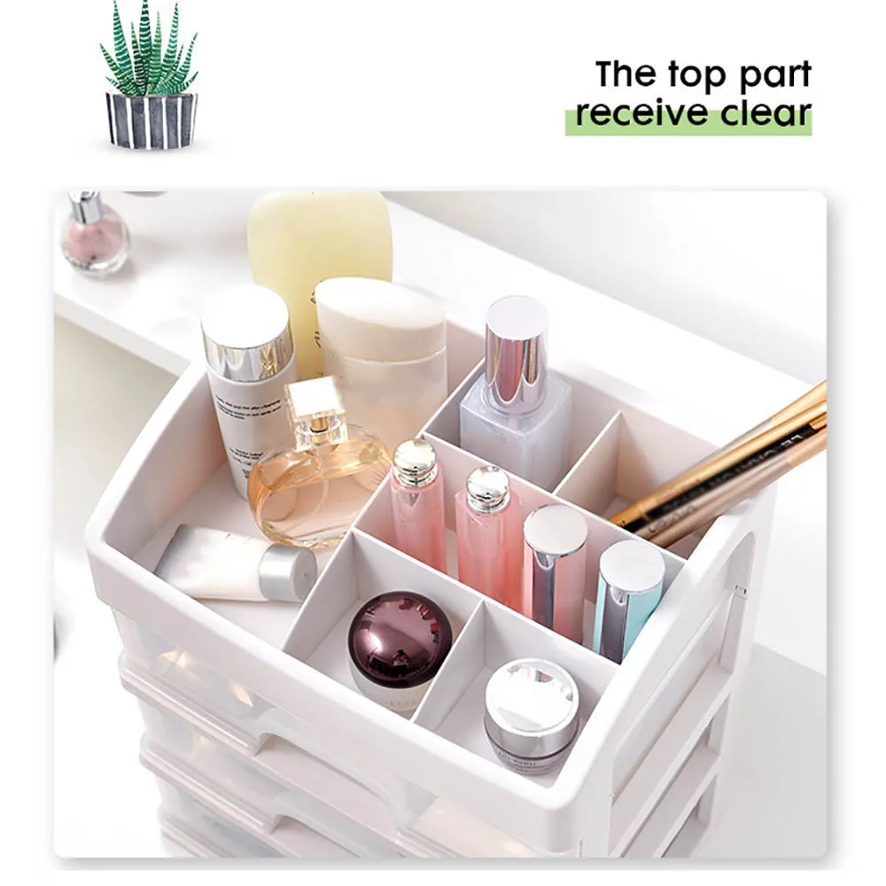 

Transparent Drawer Type Cosmetics Storage Box Multi-Layer Desktop Dressing Table Jewelry Skin Care Desks Sundries Organizer Box