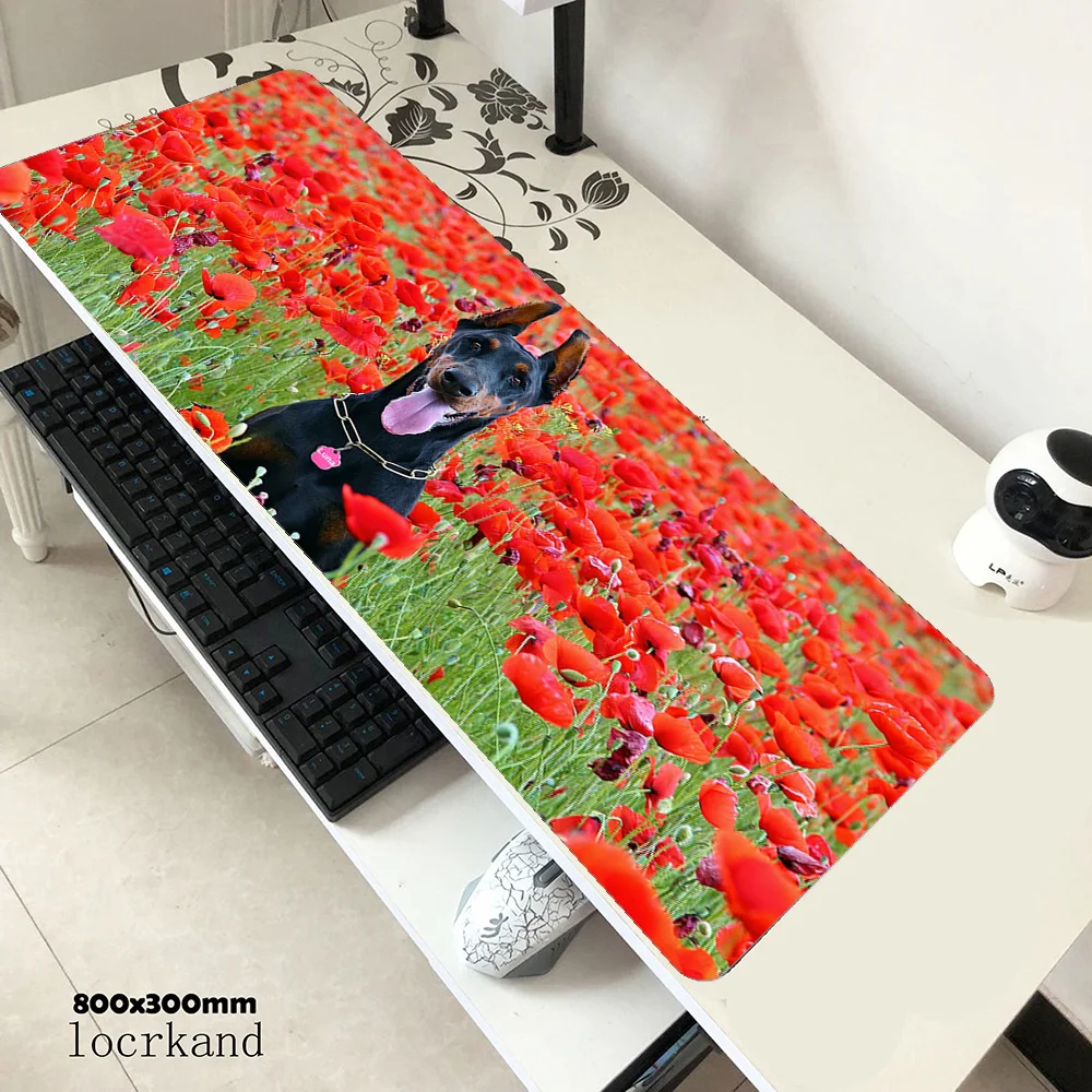 

Dogs mousepad gamer hot sales 800x300x2mm gaming mouse pad Kawaii notebook accessories cute laptop padmouse ergonomic mat