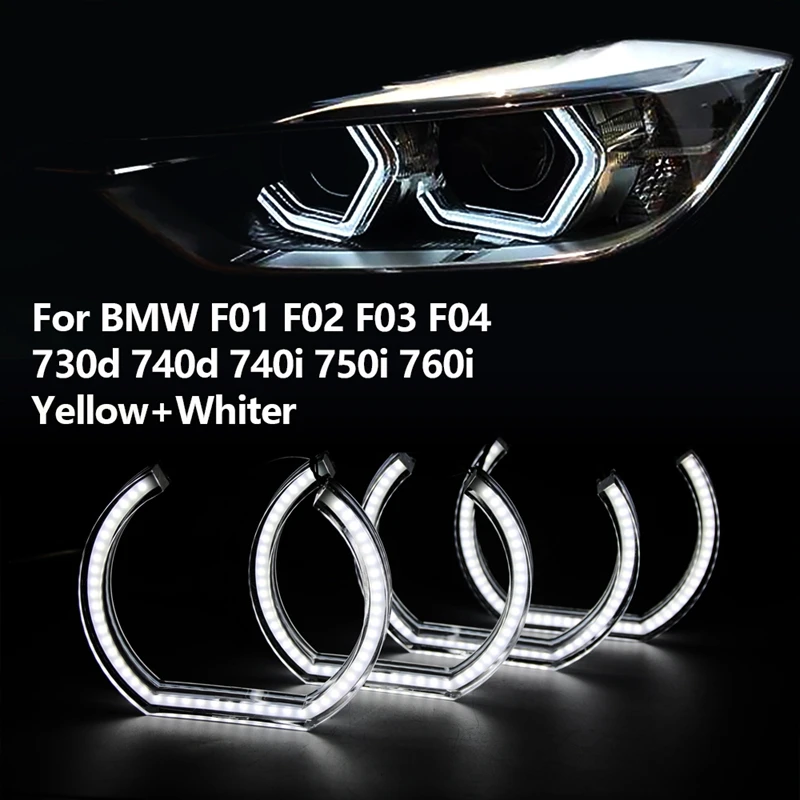 Автомобильный комплект светодиодов глаза ангела Halo фар кольцо для BMW F01 F02 F03 F04 730D