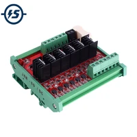 6 channel plc dc amplifier board dc 12v 24v 5a solid state relay module with mos transistor sopport optocoupler isolation
