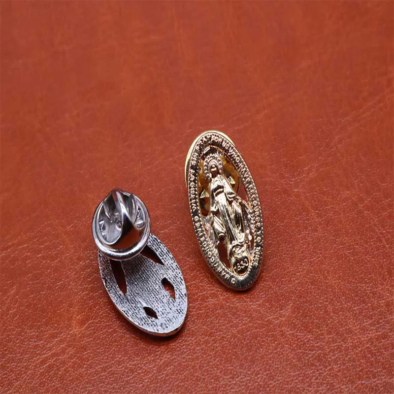 Брошь католическая Дева Мария 12 штук/Крест Иисуса Христа брошь Мария. с бабочкой