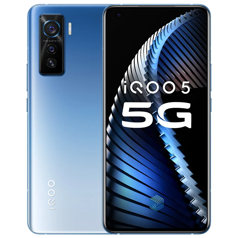 Быстрая доставка смартфон Vivo IQOO 5 6 56 дюймов 120 Гц 12 Гб ОЗУ 256 ПЗУ 50 0 МП 55 Вт