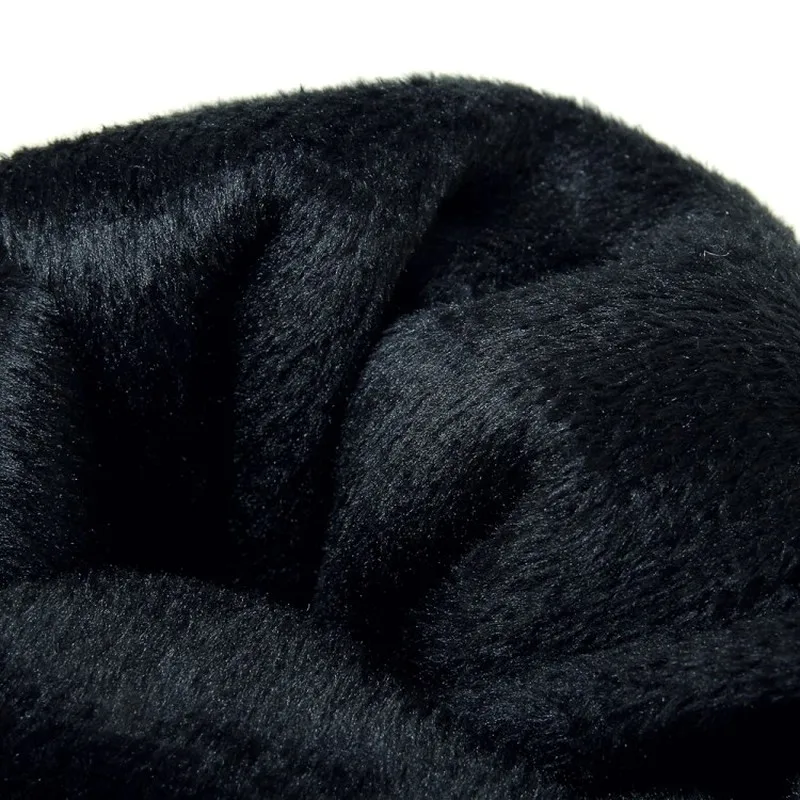 Ботфорты на меху женские теплые зимние сапоги из флока высоком каблуке большой