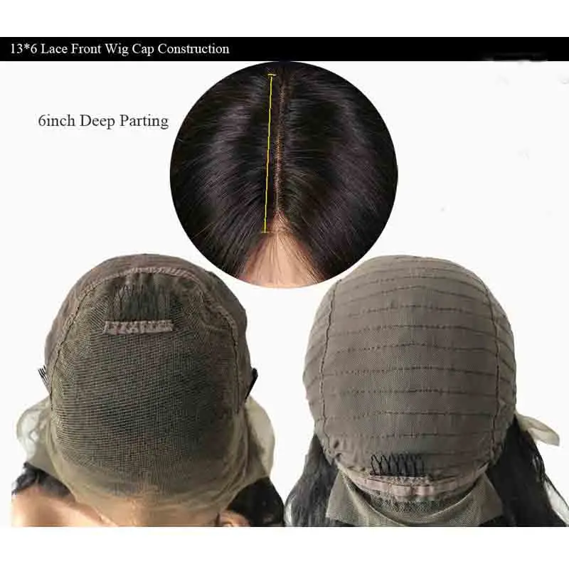 

Colored 13X6 Prepluced Human Hair Lace Front Wig Ombre Long Straight Wig For Black Woman 1B/30 Remy Brazilian With Bangs