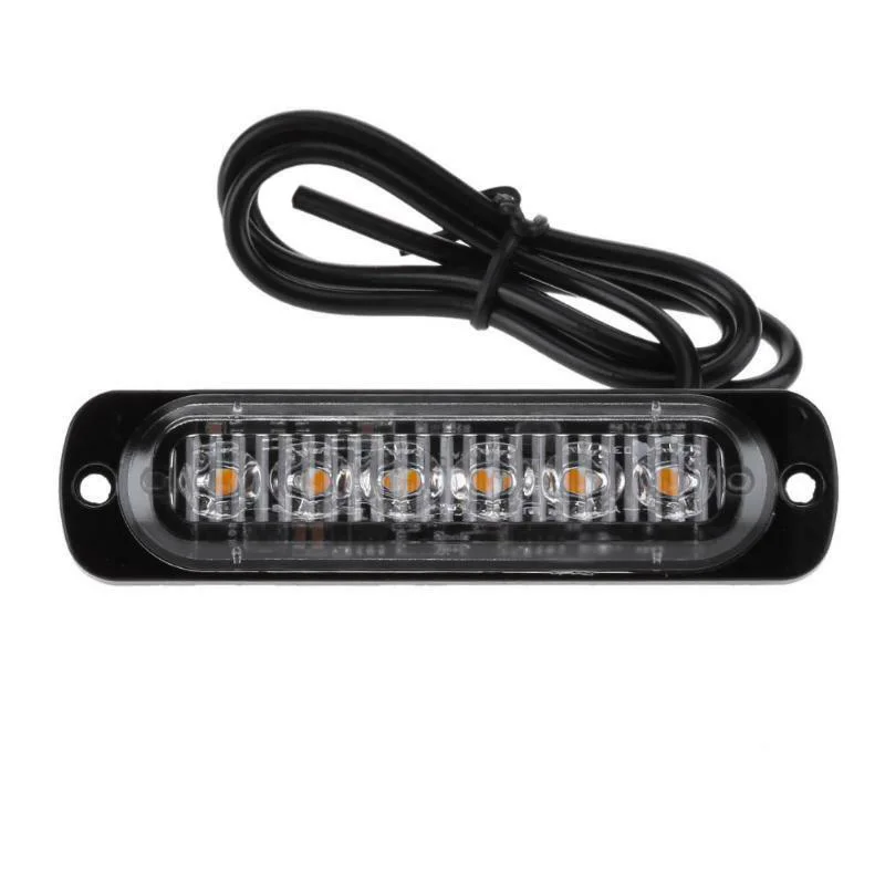 Постоянный ток 12 24V 18 Вт электрическая лампа с красным 6LED автомобиль грузовик