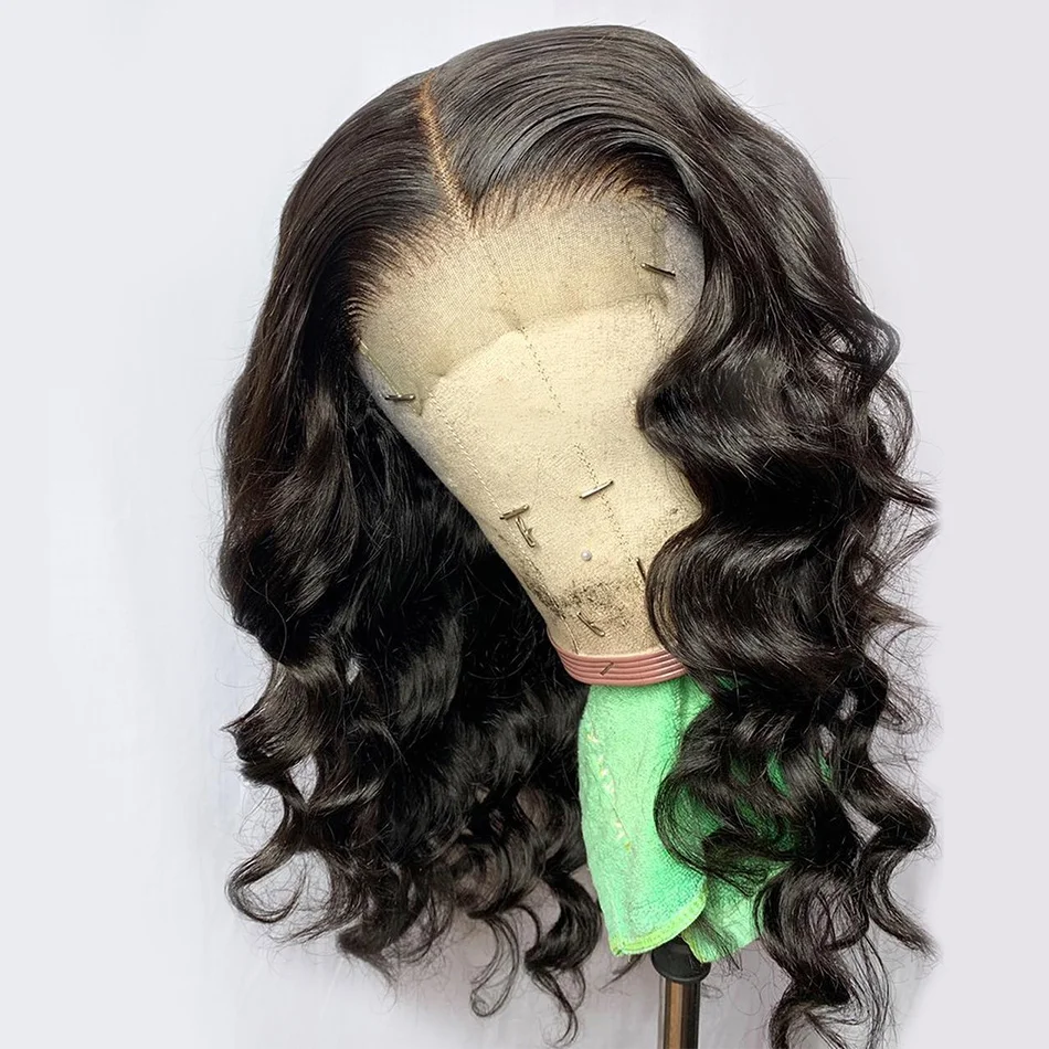 Парик из натуральных волос на сетке с отбеленными узлами 13 х4 Реми | Шиньоны и