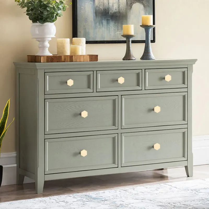 Золотые античные латунные шестигранные ручки для шкафа прочные держатели