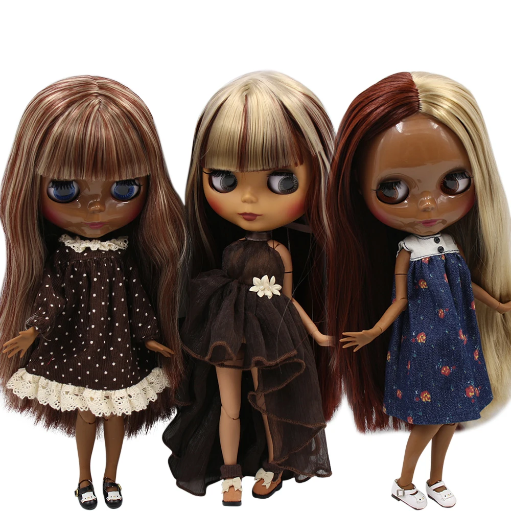 Кукла Blyth No.BL9031/0362 Red mix светлые волосы темная кожа на заказ 1/6 bjd ob24 аниме