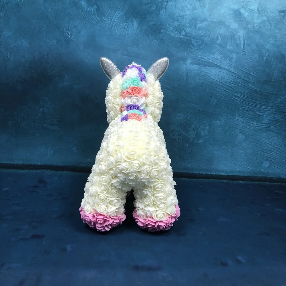 

2020 Hot Artificial Foam Rose Unicorn Popular Gift for Valentine's Day Christmas Birthday Dropshipping Lovely Flowers Toy