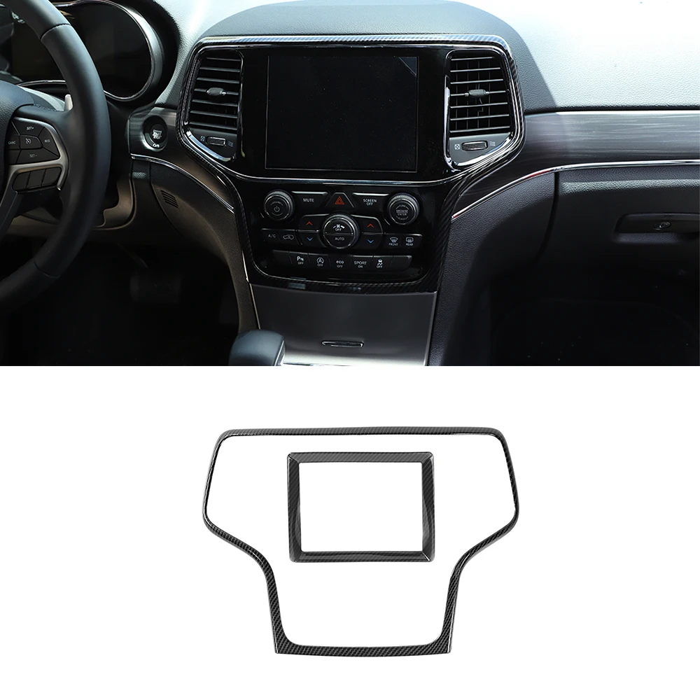 

Для Jeep Grand Cherokee 2014, 2015, 2016, 2017, 2018, автомобильная Центральная панель управления навигацией, декоративная панель, аксессуары для интерьера из у...