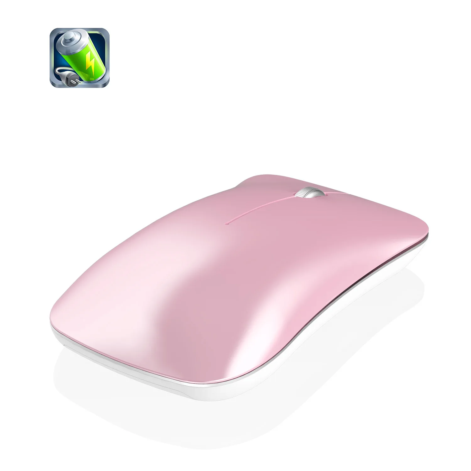 

New pink mouse rechargeable silent Bluetooth mouse dual-mode Bluetooth 2.4G wireless mouse suitable for office games