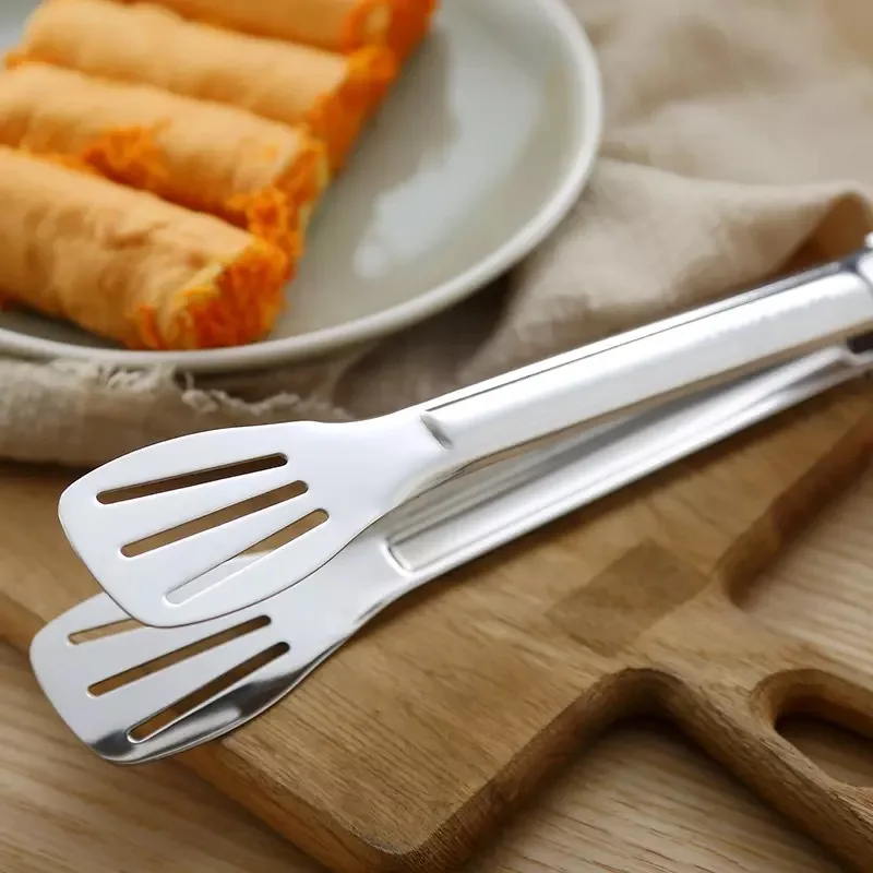 

Stainless Steel Food Tongs Kitchen Utensils Buffet Cooking Tool Anti Heat Bread Clip Pastry Clamp Barbecue Kitchen Tongs Steel