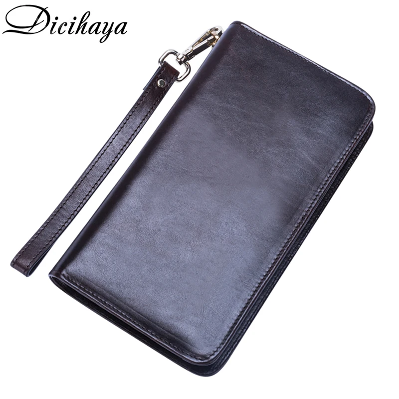 Мужские кошельки классический длинный клатч в стиле ретро держатель для карт