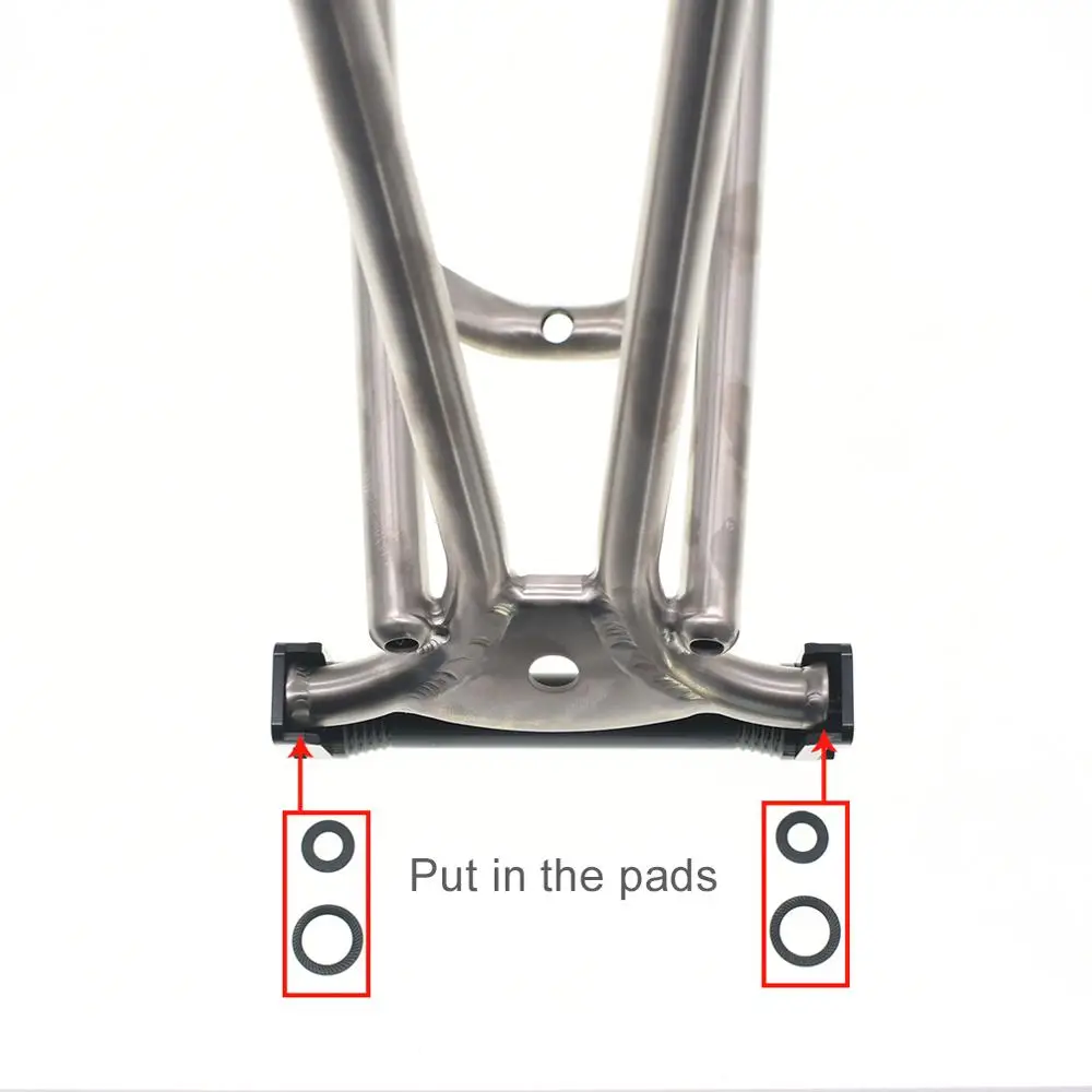 

TWTOPSE Bike Easy Wheel Extension Rod For Brompton Folding Bicycle Telescopic Bar Rear Cargo Rack Titanium Bolts Easywheel Parts