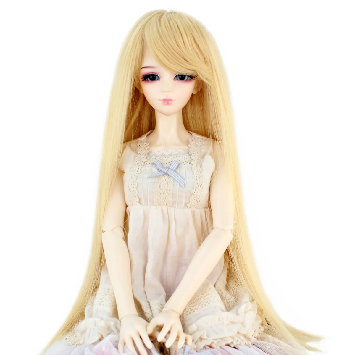 Miss U Синтетические длинные прямые волосы 8-9 дюймов 1/3 BJD парик MSD DOD Pullip Dollfie кукла
