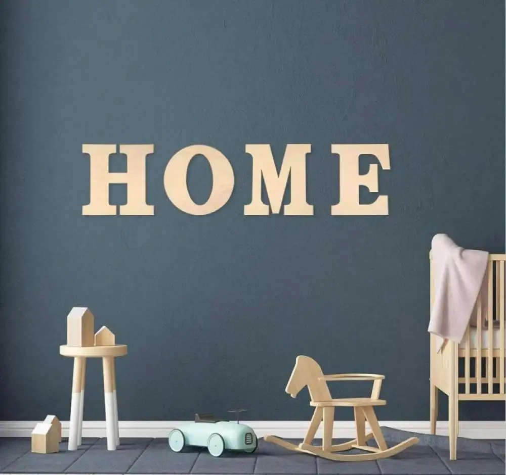 2Pc/30cm Tall Vintage Wood English Letter Retro Creative Alphabet Numbers Home Bar Coffee Wedding Decoration Craft | Дом и сад