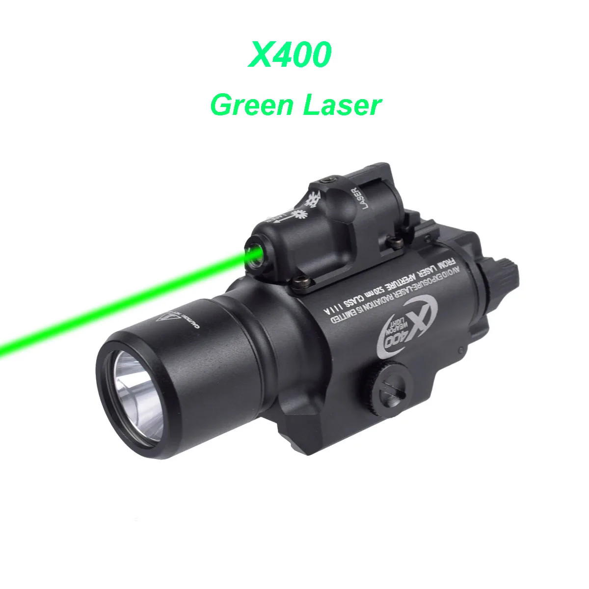 Tactical Weapon Light Green/Red Laser Combo For Airsoft Handgun Glock 17 Fit 20mm Rail SF X400 Hunting Scout Light