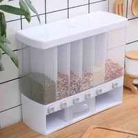 401625cm dry food dispenser 6 grid cereal dispensers food storage container kitchen storage tank kitchen food container