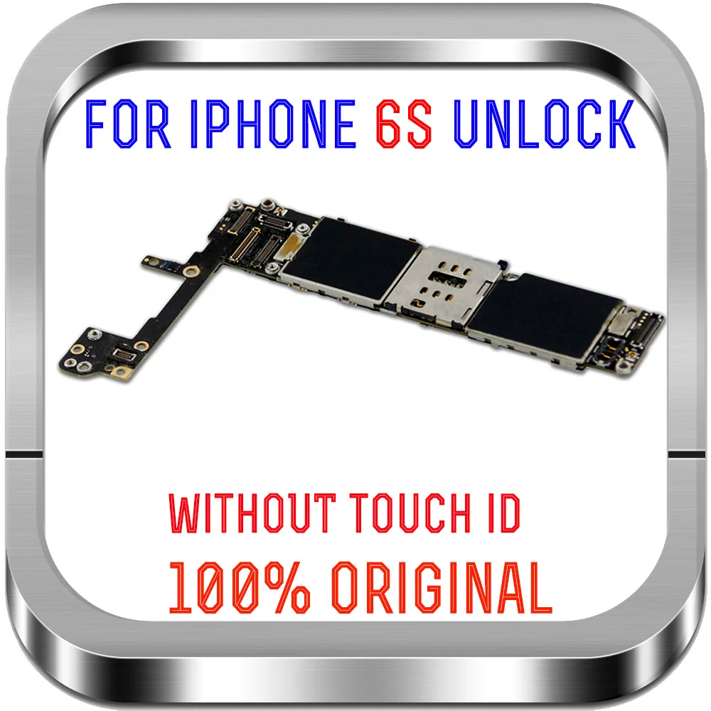 Clean iCloud разблокированная материнская плата оригинальная материнская плата для iPhone 6S материнская плата с/без IOS отпечатков пальцев Touch ID 32GB