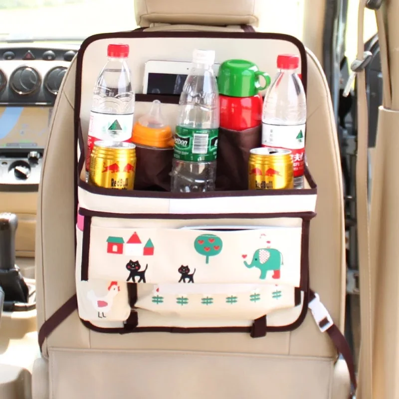 Мультяшный милый Автомобильный складной органайзер для хранения обеденного