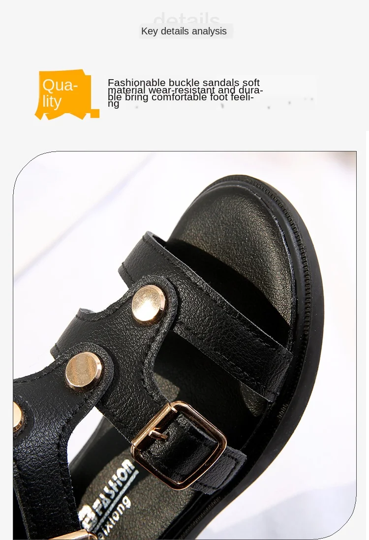 Новинка Сандалии для девочек Обувь с мягкой подошвой маленькой принцессы Модная