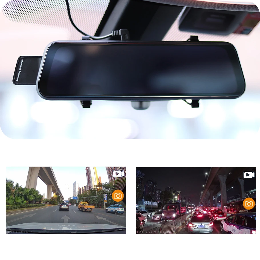 $50.20 Car DVR Rear View Mirror Recorder 2.5K Video 10 Inch Dash Cam Sony Lens Ultra HD 2560*1440P Camera Streaming Rearview Mirror