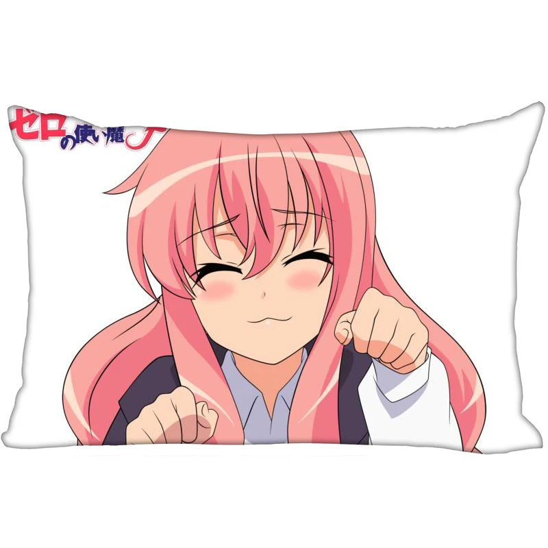 

Zero no Tsukaima Pillowcase Satin Fabric Pillow Cover New Rectangle Zipper Pillow Cases Home Office Wedding Decorative 10-10