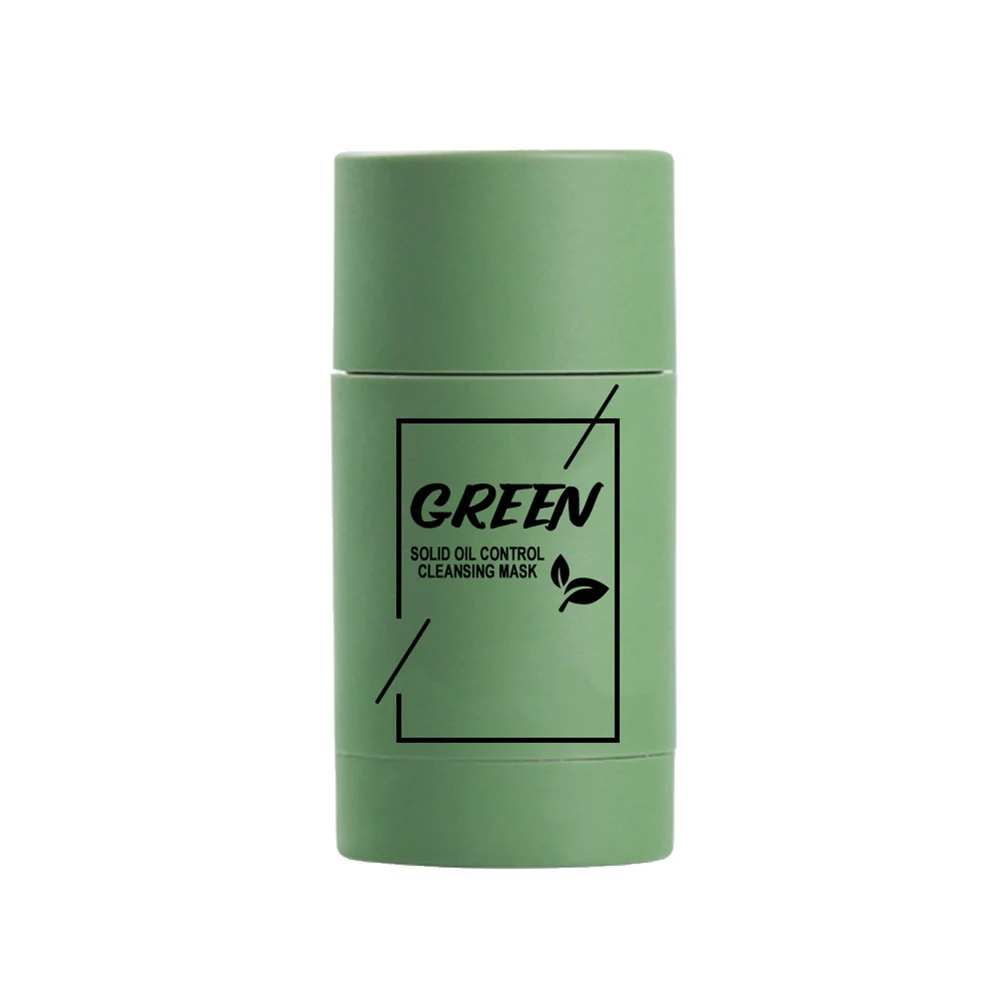 

Маска для зеленого чая, твердая увлажняющая глиняная маска для контроля жирности кожи, очищающее средство для лица, маска для баклажанов с п...