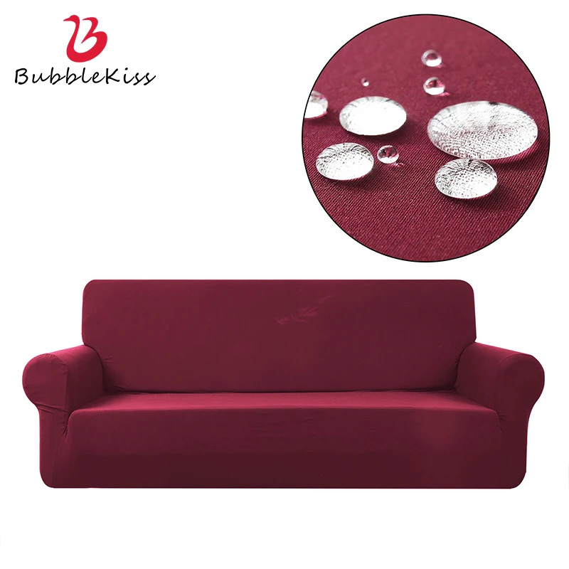 

Bubble Kiss Solid Color Corner Sofa Cover Waterproof Stretch Case For Sofa Living Room Home Slipcover Decor Elastic Couch Cover