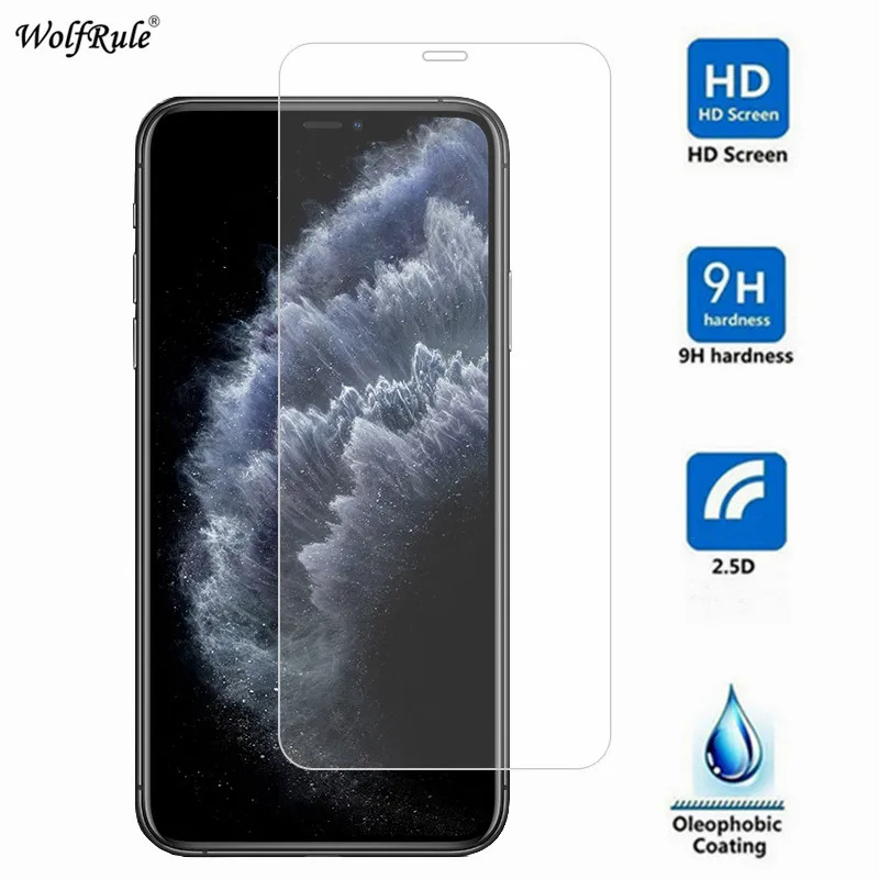 2 piezas de vidrio Protector de pantalla para iphone 11 Pro 5,8 "Vidrio templado para iphone 11 6,1" Vidrio de pel&iacute;cula de tel&eacute;fono para iphone 11 Pro-1