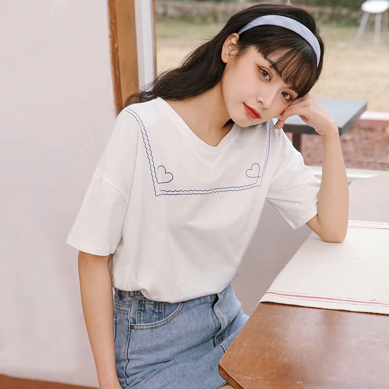 

2020 blue Summer Fashion T Shirt Women Woman Tshirt sky