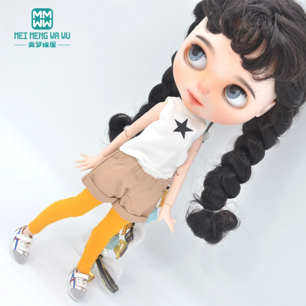 Мини-игрушки Одежда для кукол Blyth Azone OB23 OB24 аксессуары модная полосатая футболка
