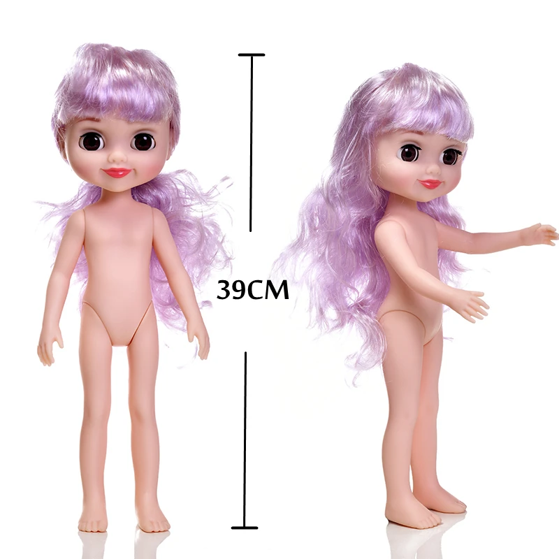39 см Bjd кукла игрушка полная силиконовая девочка подмигивающая возрождения