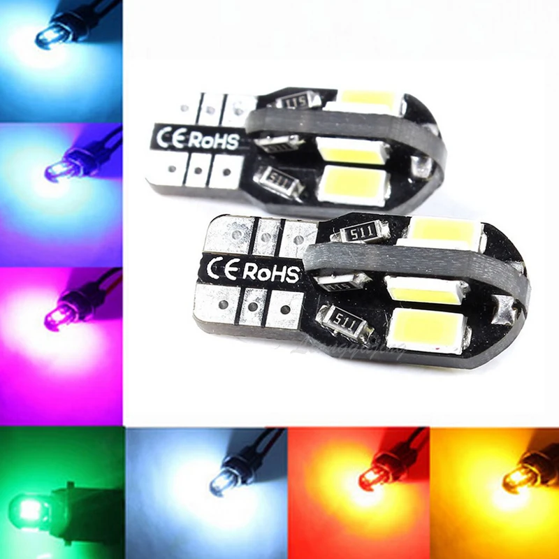 10 светодиодный т. Автомобильные светодиодные лампы T10 W5W 8SMD 12 В|Сигнальная лампа| |