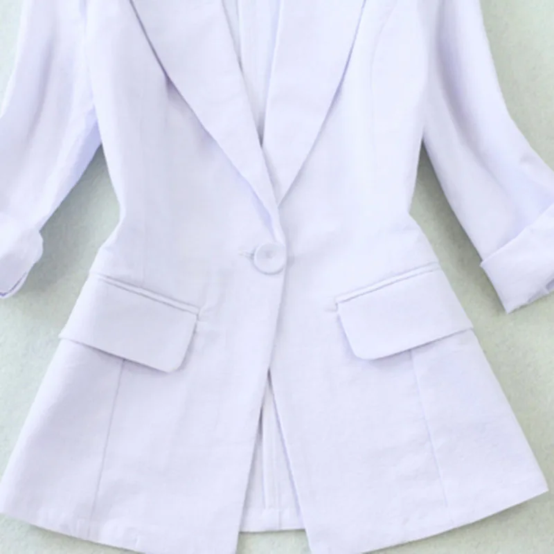 Костюм женский льняной тонкий пиджак с поясом и Шорты модный элегантный костюм