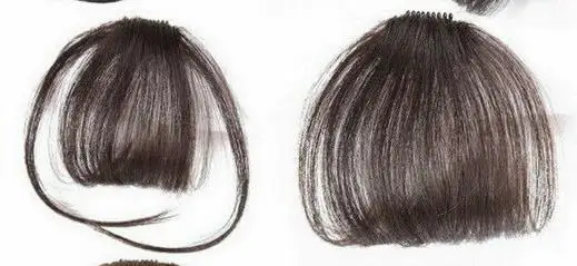 Jet Black Горячие парики Air челка Remy человеческие волосы для наращивания клип на бахроме передние волосы тонкие аккуратные женские аксессуары для волос 8 цветов - Цвет: Jet Black