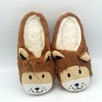 special offer custom warm winter lovers home slippers wooden floor shoes bottom shoes floor lovers shoes animal indoor slippers