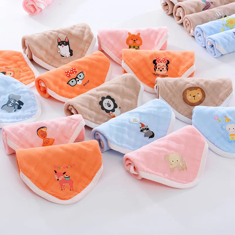 Детское полотенце для лица хлопковое газовое мягкое детское платок кормления