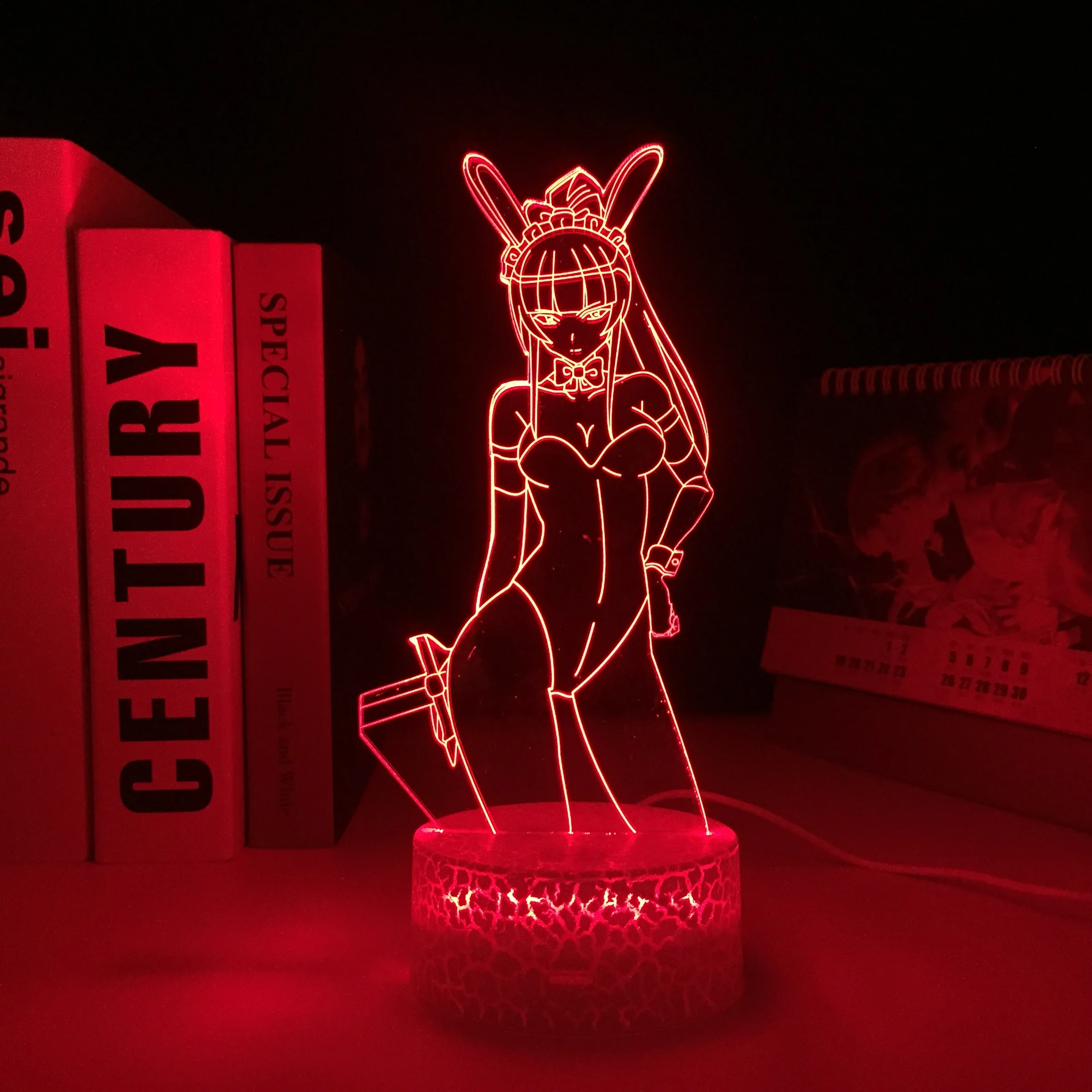 

Overlord Narberal Gamma Anime LED White Base Night Light for Child Birthday Gift Bedroom Decor Nightlight 3D Table Light