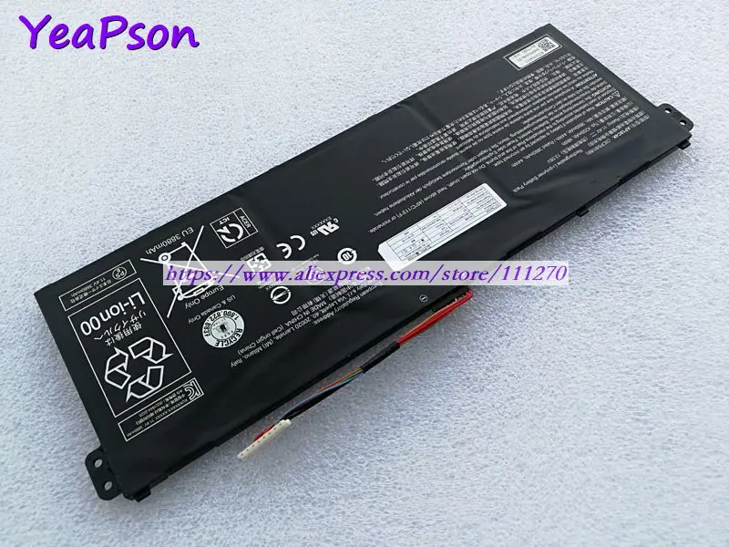Yeapson 11 4 V 4300mAh 48Wh подлинный AP18C4K Аккумулятор для ноутбука Acer | Компьютеры и офис