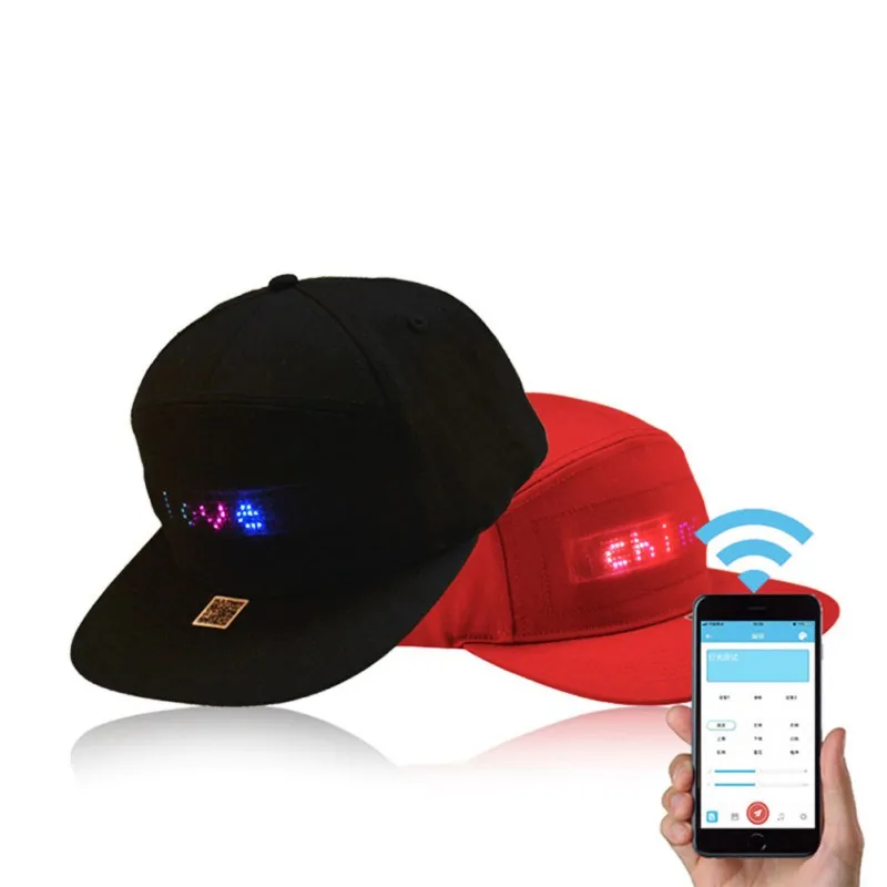 

LED Display Cap Men Women Unisex Wireless Sport Bluetooth Music Hat Cap Speaker Earphones Hat Spring Summer Casual Sun Cap New