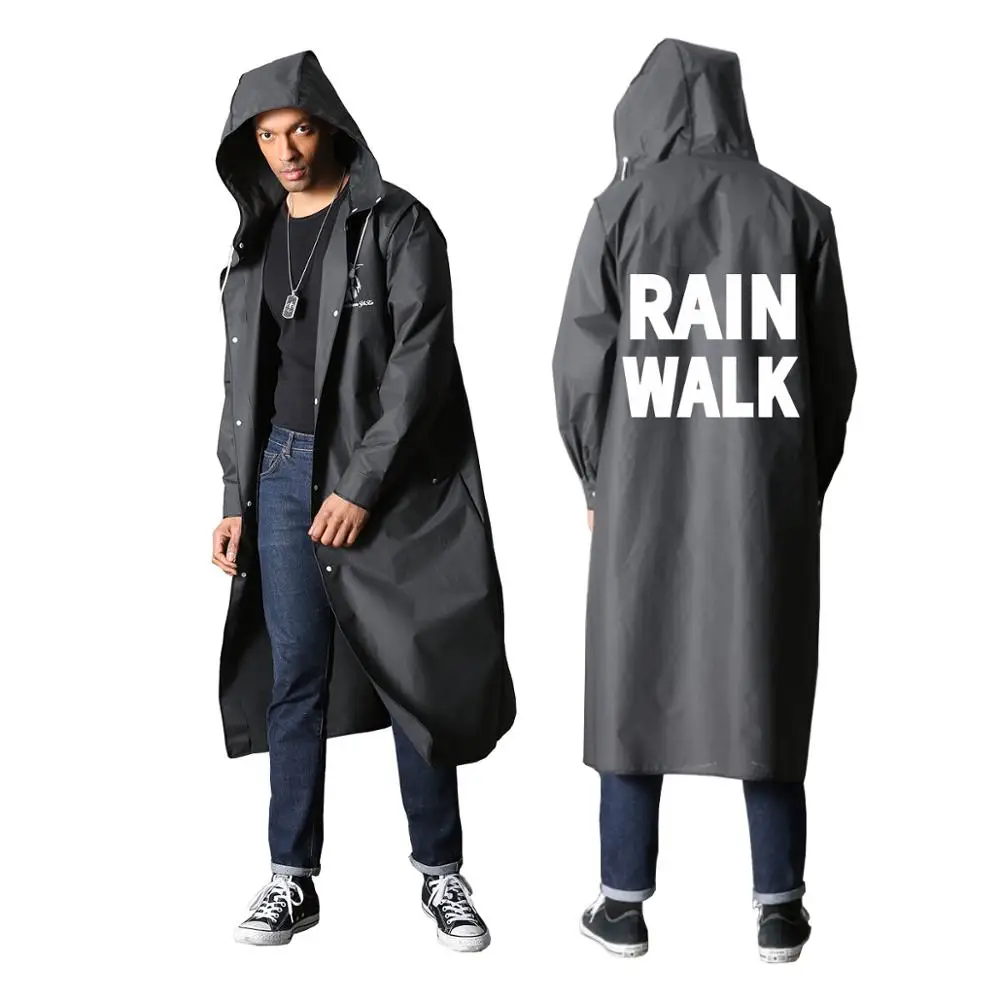 

Длинный непромокаемый дождевик из ЭВА, для мужчин и женщин, для пеших прогулок, путешествий, велоспорта