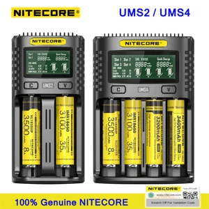 original nitecore um4 um2 3a intelligent discharger battery charger usb charger for imrli ionlifepo4ni cdni mh free global shipping