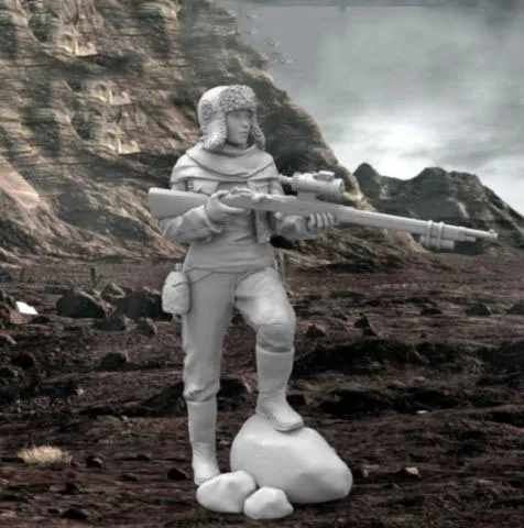 Полимерная модель 1/35 строительный комплект фигурка снайпера|Наборы для сборки