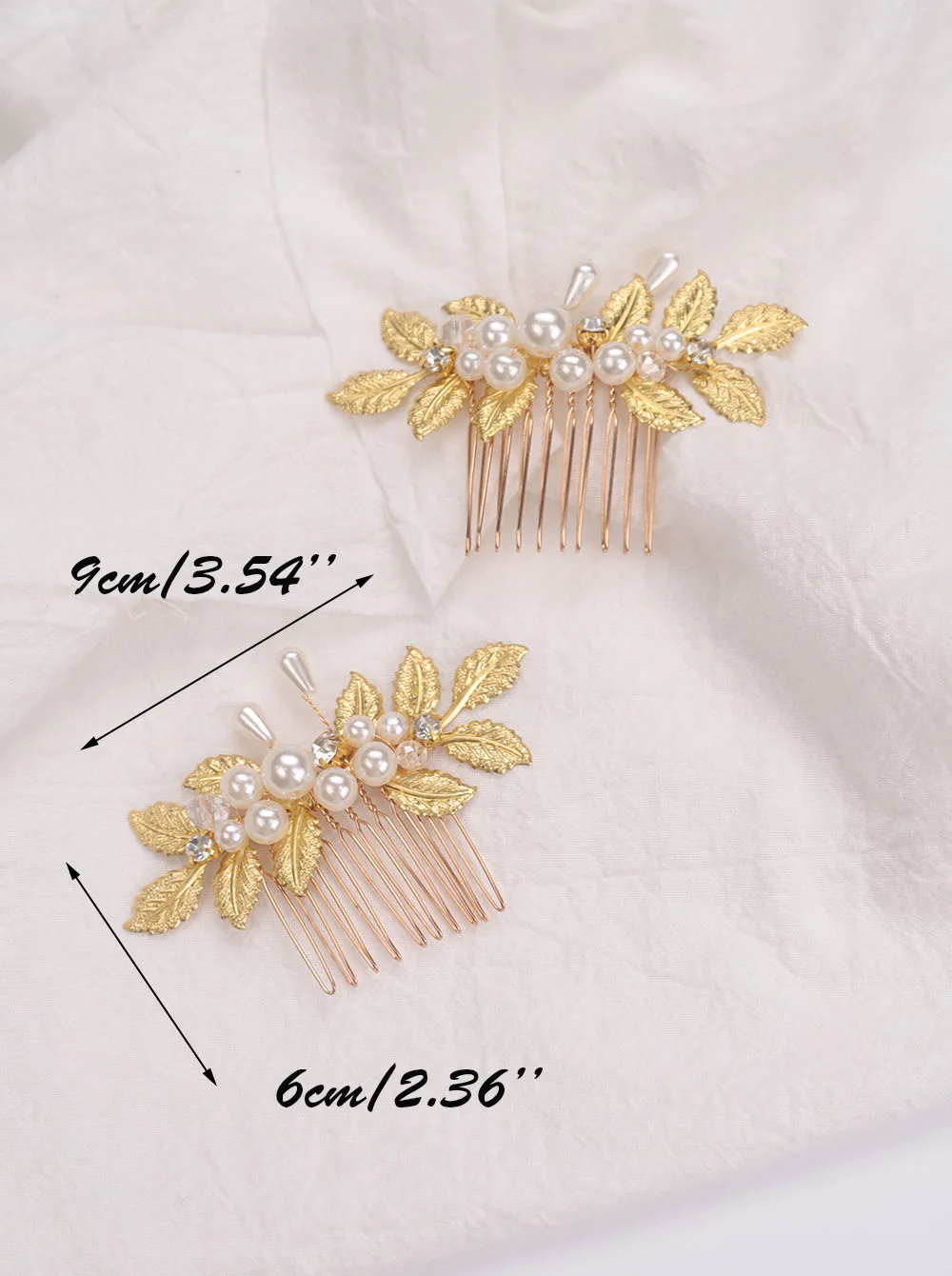 Свадебные аксессуары для волос Свадебная шляпа винтажная Золотая расческа