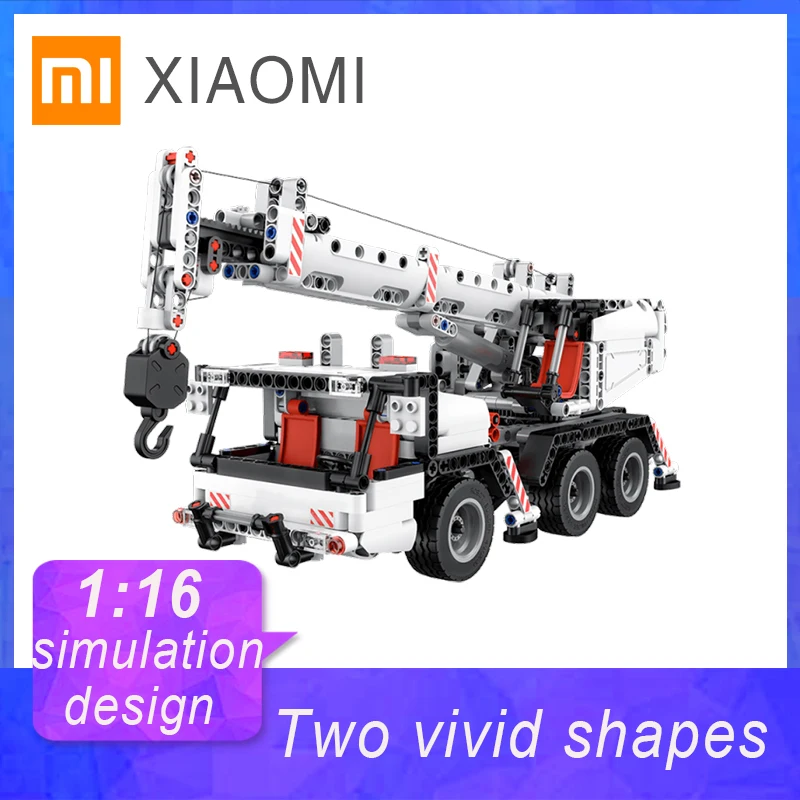 XIAOMI MIJIA MITU Строительные блоки Кран Детская игрушка автомобиль моделирование DIY инженерный автомобиль 360 градусов вращающийся подарочный набор
